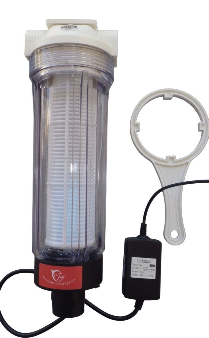 Image de Porte filtre stérilisateur Lpe fluo UVC - CAPE MUSTANG