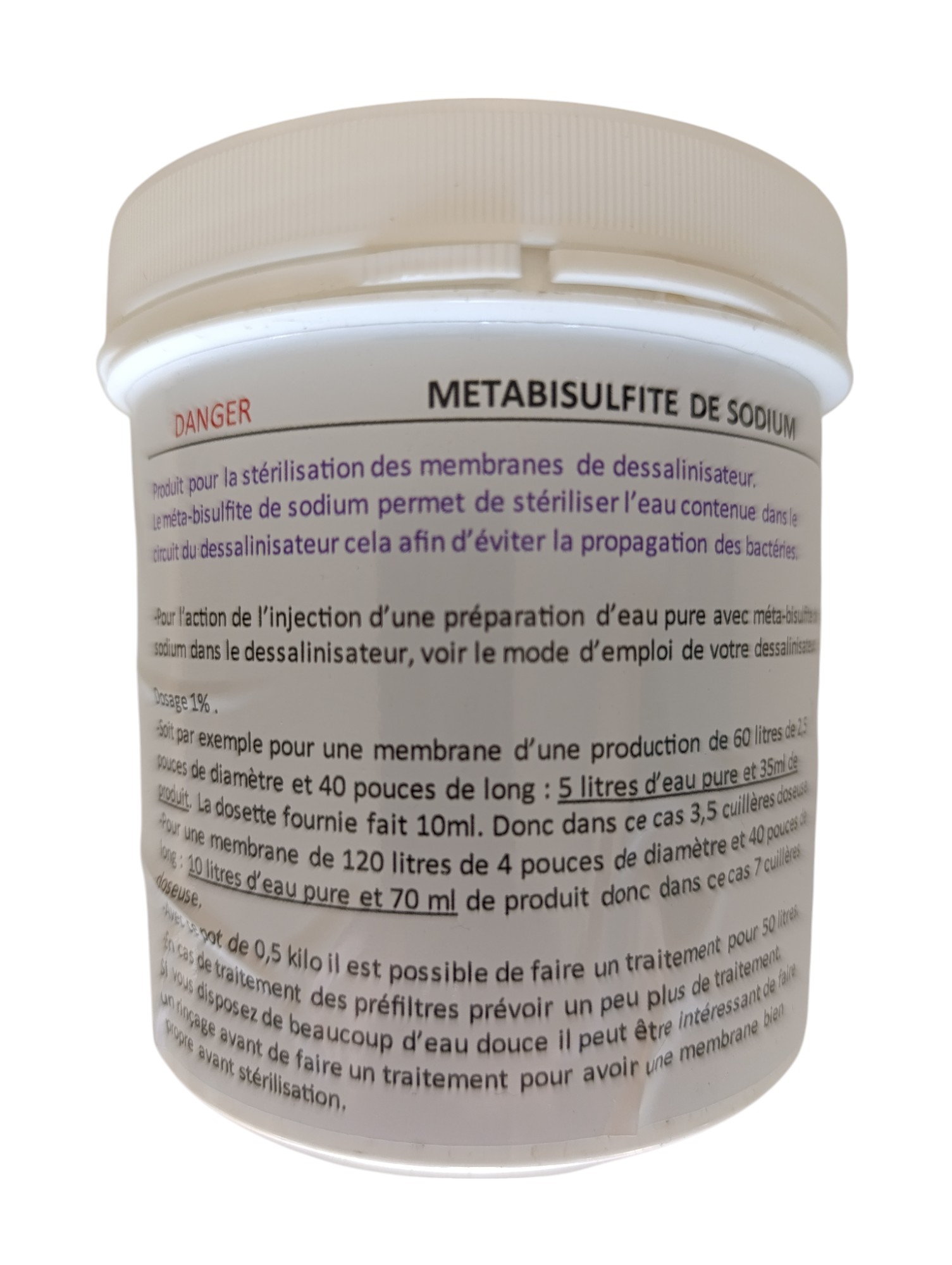 Image de Métabisulfite de Sodium
